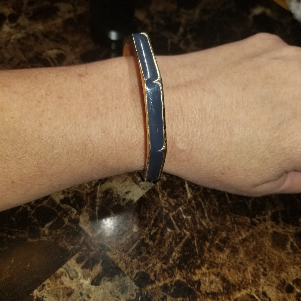 Lanvin Paris Bracelet Vintage colors: Navy Blue and gold